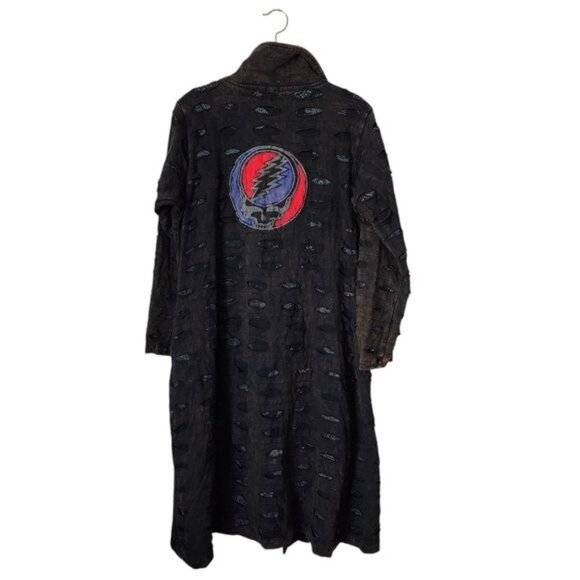 GRATEFUL DEAD VINTAGE Shacket Steal Your Face Skull Patch XL‎ - Picture 1 of 13